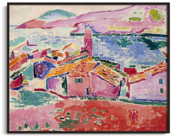 Inspiration Les Toits de Collioure Matisse - peinture à l'huile